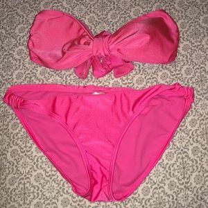 Aerie Hot Pink Bikini Set